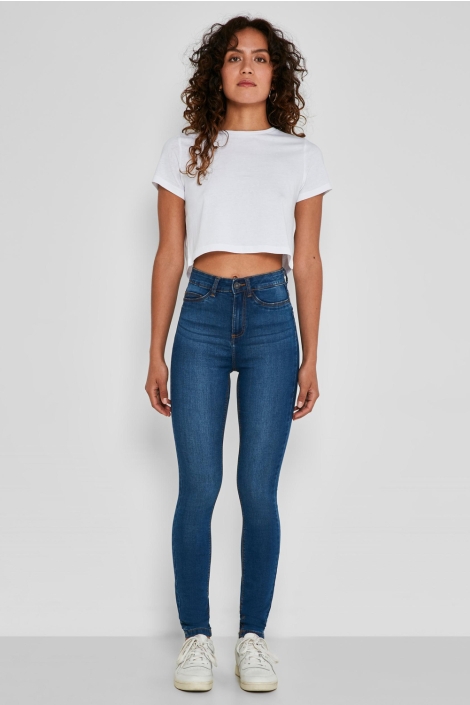 Noisy may blauwe dames jeans | Model