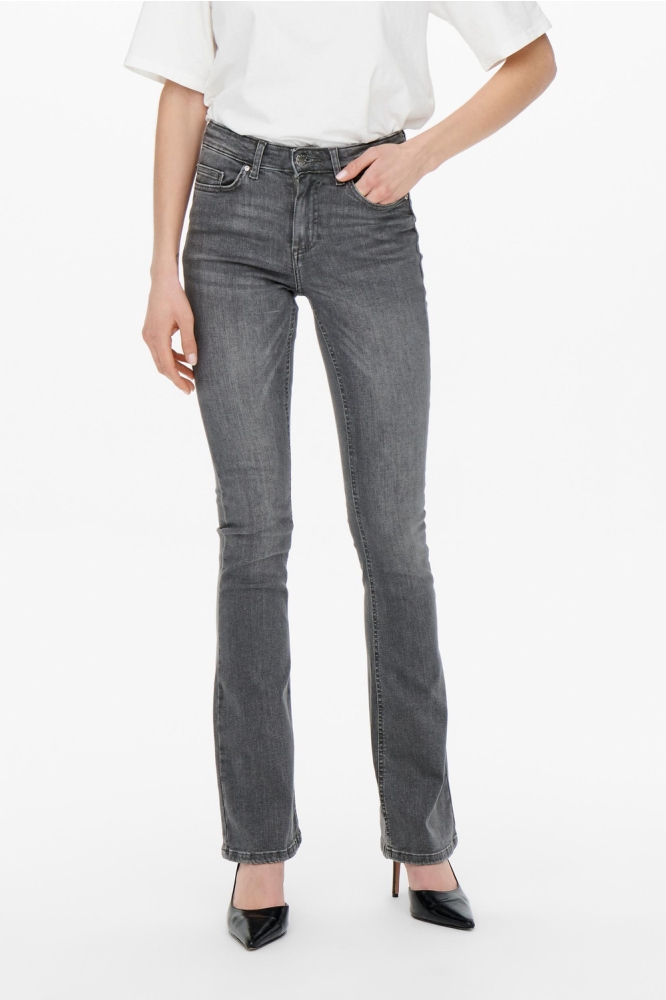 Only grijze dames jeans | Model vooraanzicht