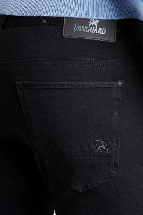 Vanguard zwarte heren jeans | Close up