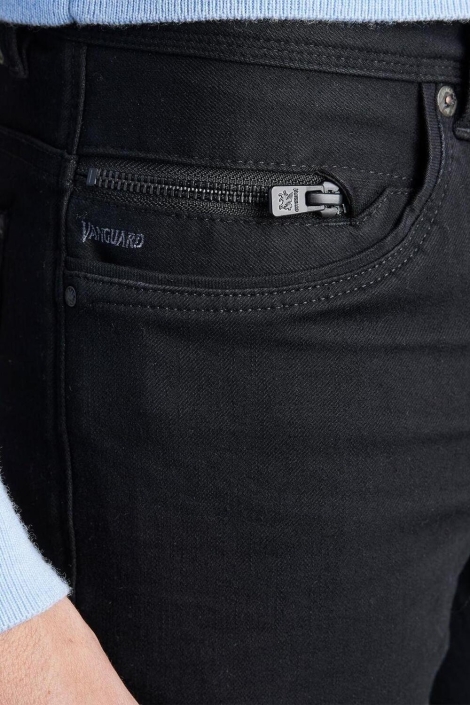 Vanguard zwarte heren jeans | Close up