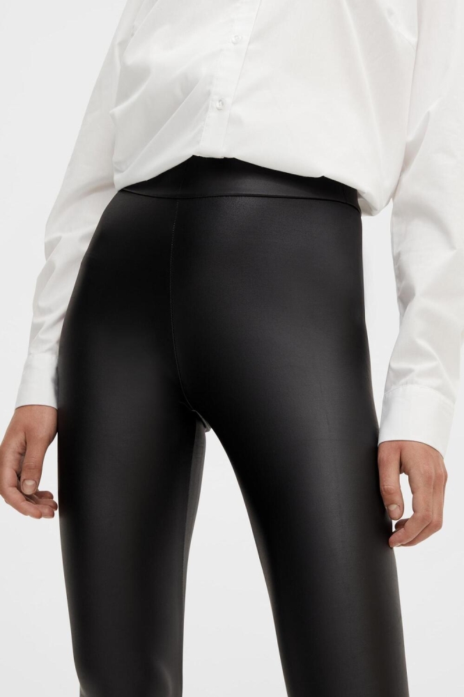 Pieces zwarte dames legging | Close up