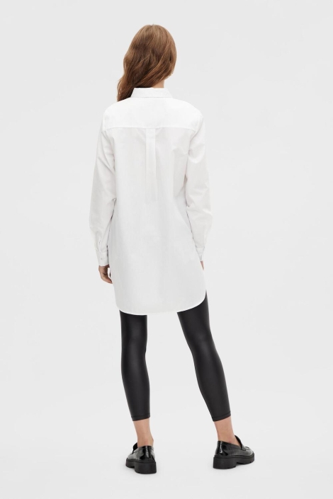 Pieces zwarte dames legging | Model achteraanzicht