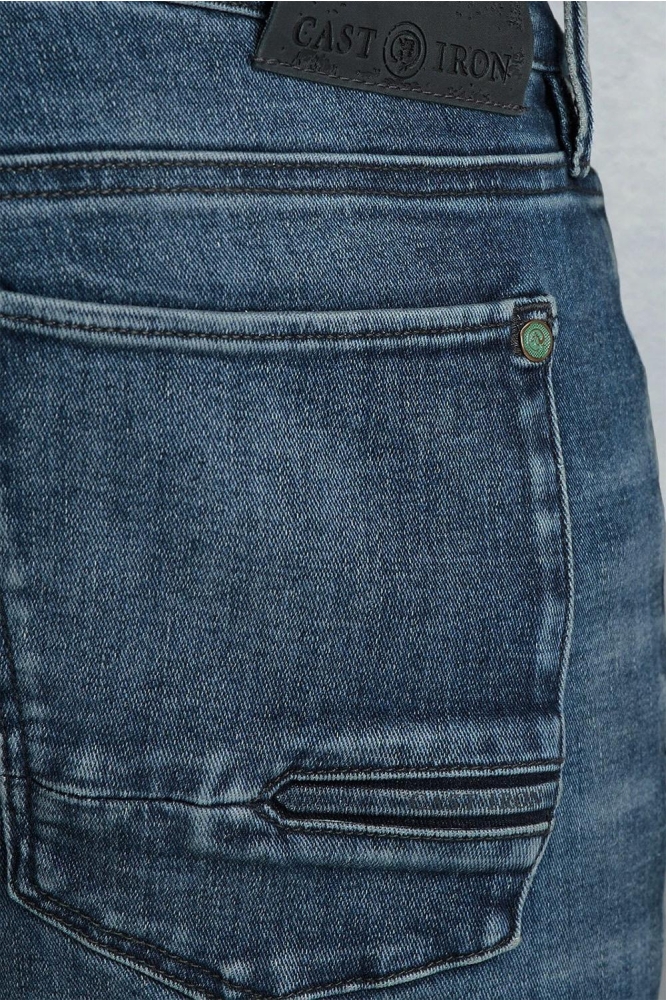 Cast Iron blauwe heren jeans | Close up