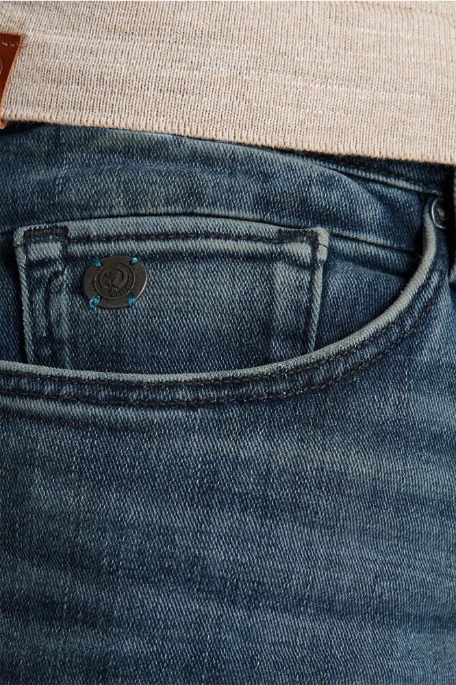 Cast Iron blauwe heren jeans | Close up
