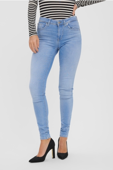Vero Moda Jeans VMLUX MR SLIM JEANS RI371 GA NOOS 10259092 Light Blue Demin