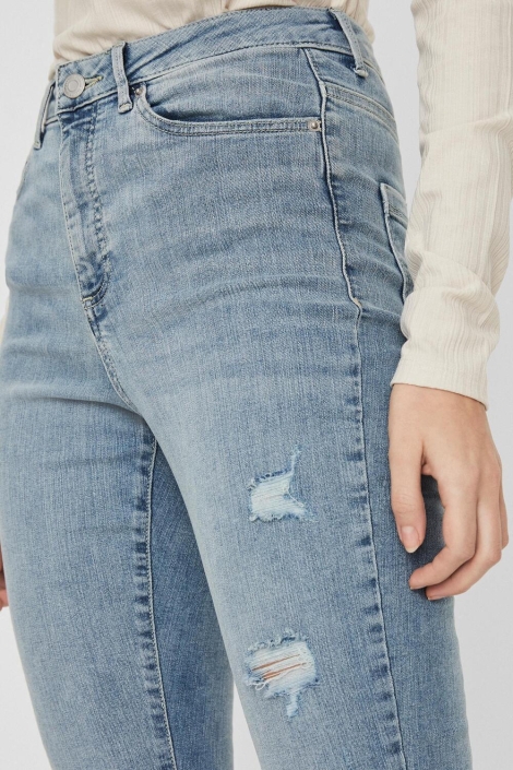 Vero Moda blauwe dames jeans | Close up