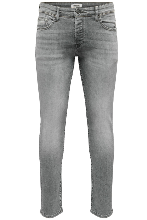 Only & Sons grijze heren jeans | Vooraanzicht