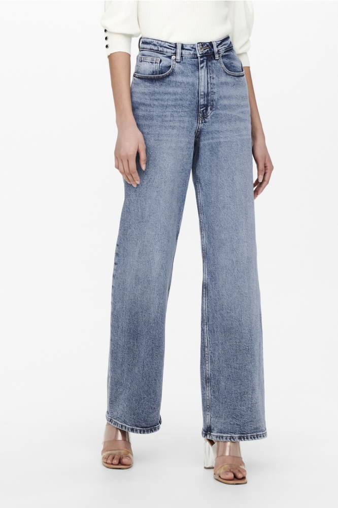 Only blauwe dames jeans | Model vooraanzicht