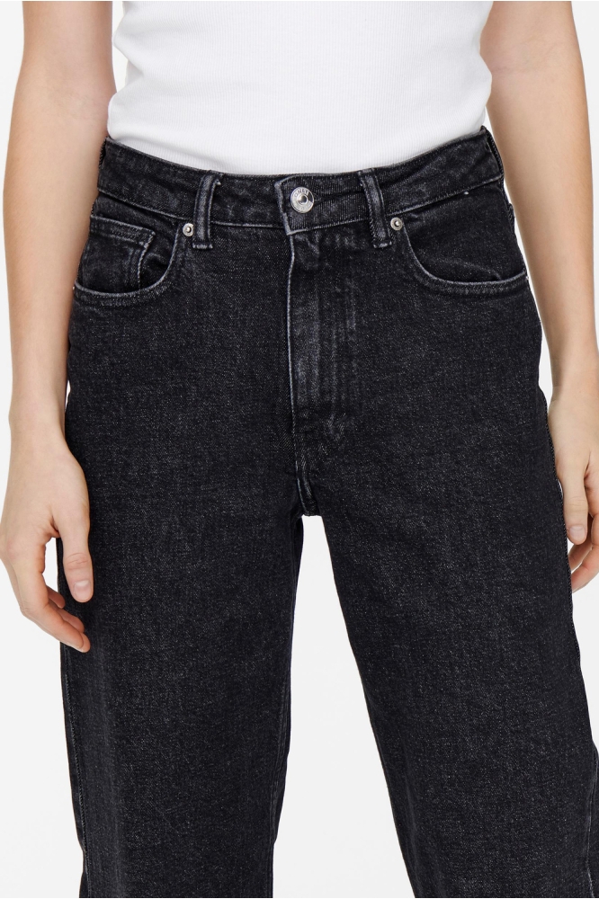 Only zwarte dames jeans | Model vooraanzicht