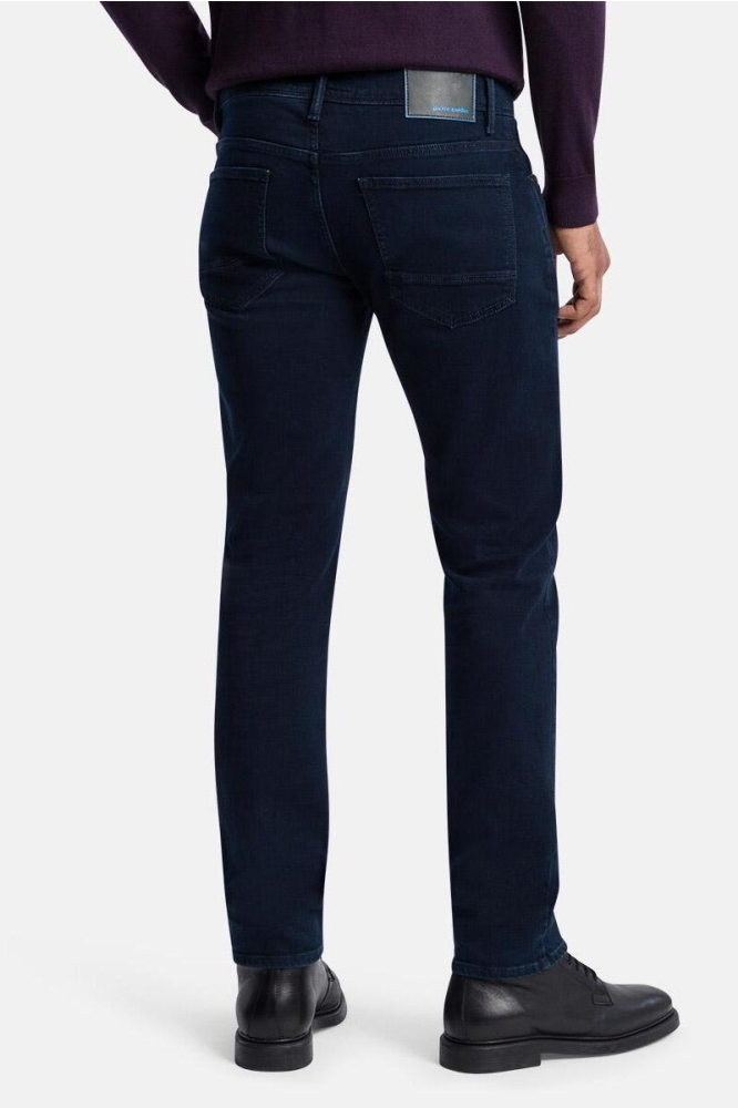 Pierre Cardin blauwe heren jeans | Model achteraanzicht