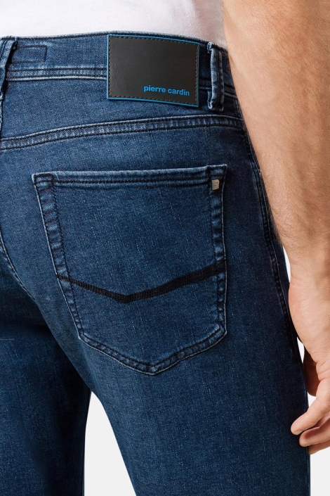 Pierre Cardin blauwe heren jeans | Close up