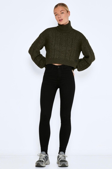 Noisy may zwarte dames jeans | Model