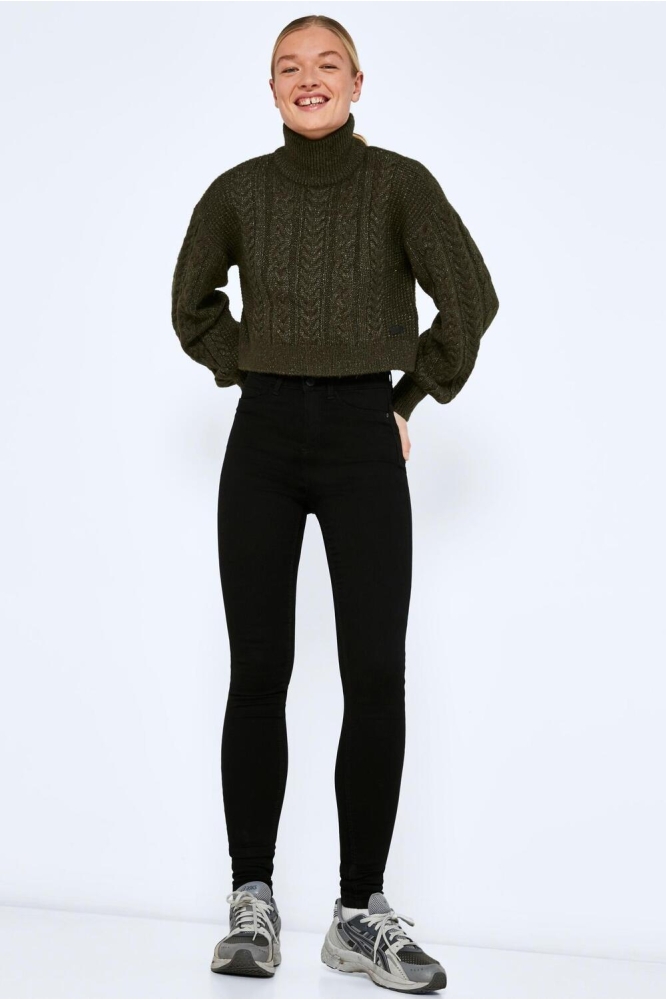 Noisy may zwarte dames jeans | Model