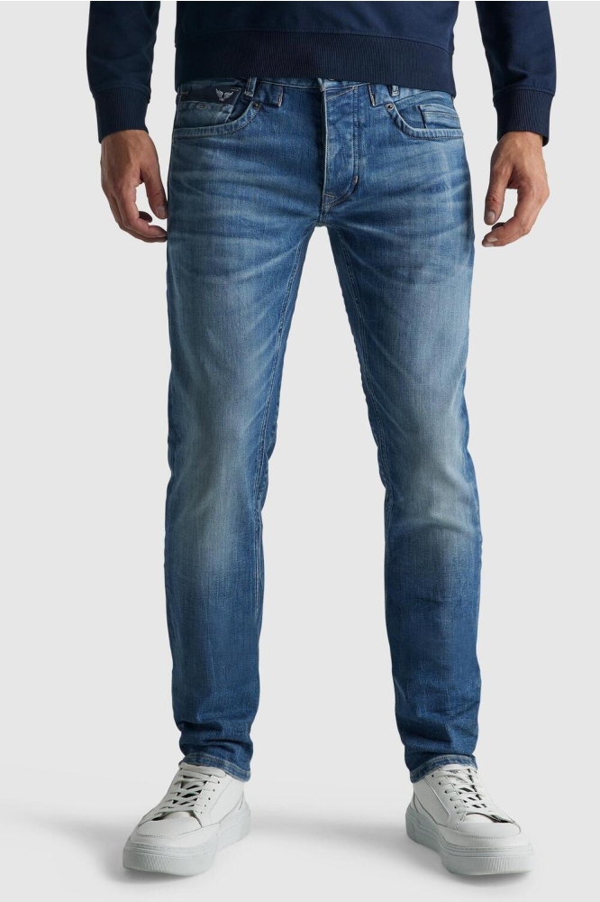 PME legend blauwe heren jeans | Model vooraanzicht