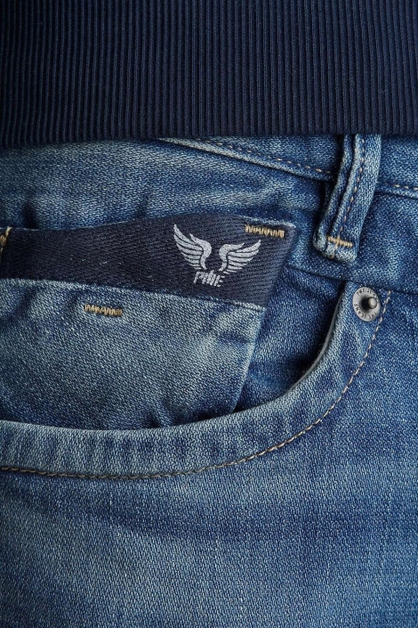 PME legend blauwe heren jeans | Close up