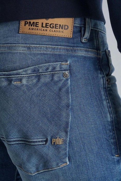 PME legend blauwe heren jeans | Close up