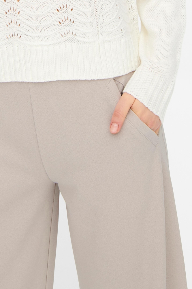 Jacqueline de Yong beige dames broek | Close up