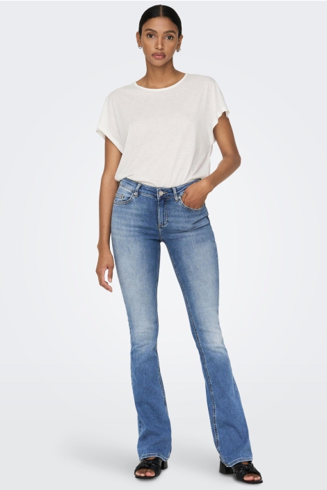 Only blauwe dames jeans | Model