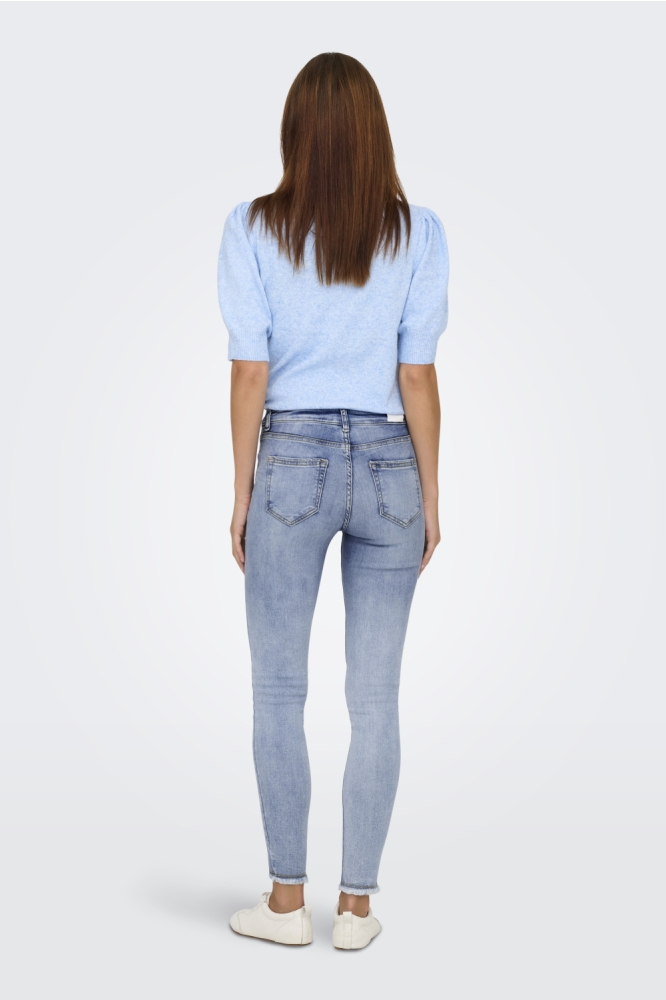 Only blauwe dames jeans | Model achteraanzicht