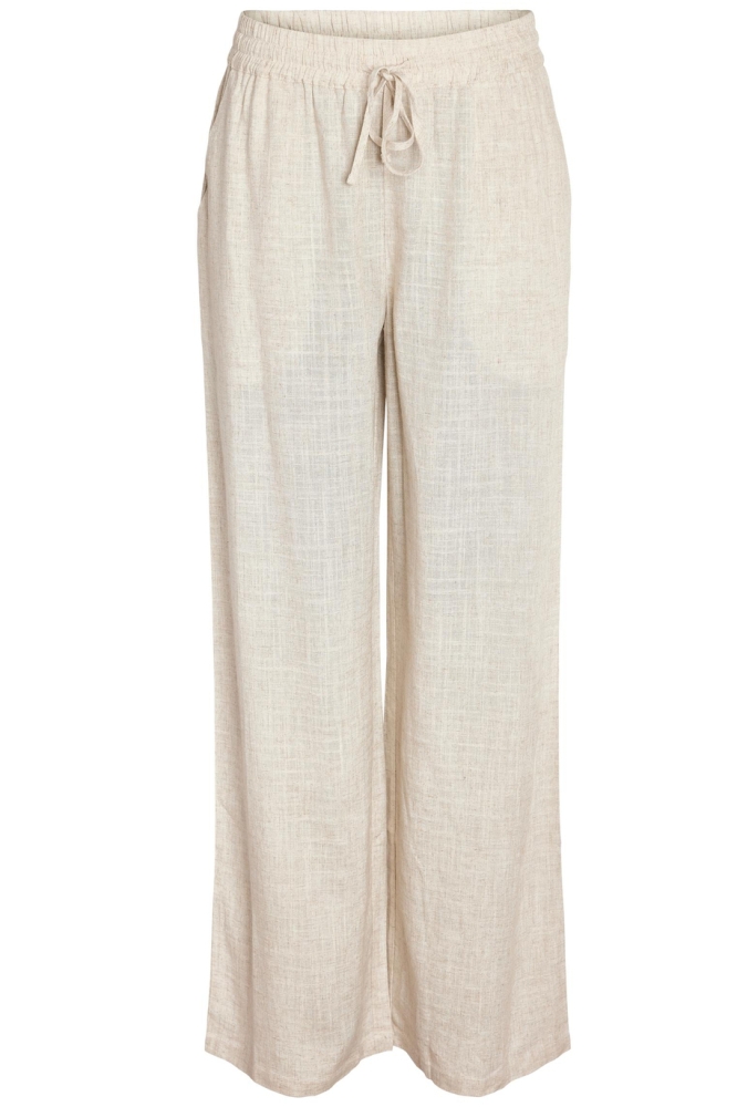 Noisy may ecru dames broek | Vooraanzicht