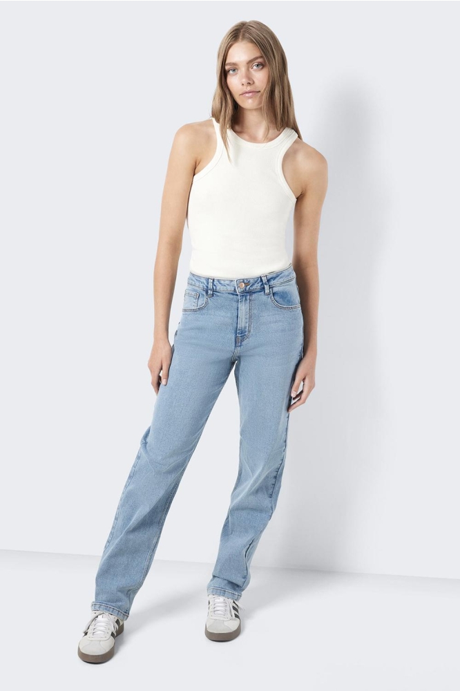 Noisy may blauwe dames jeans | Model
