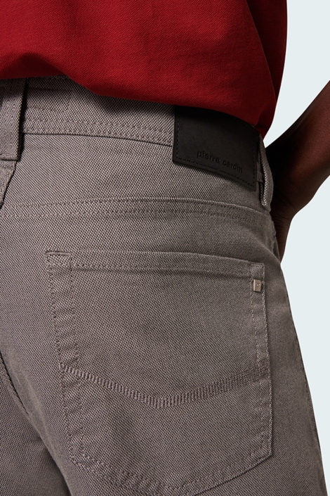 Pierre Cardin grijze heren broek | Close up