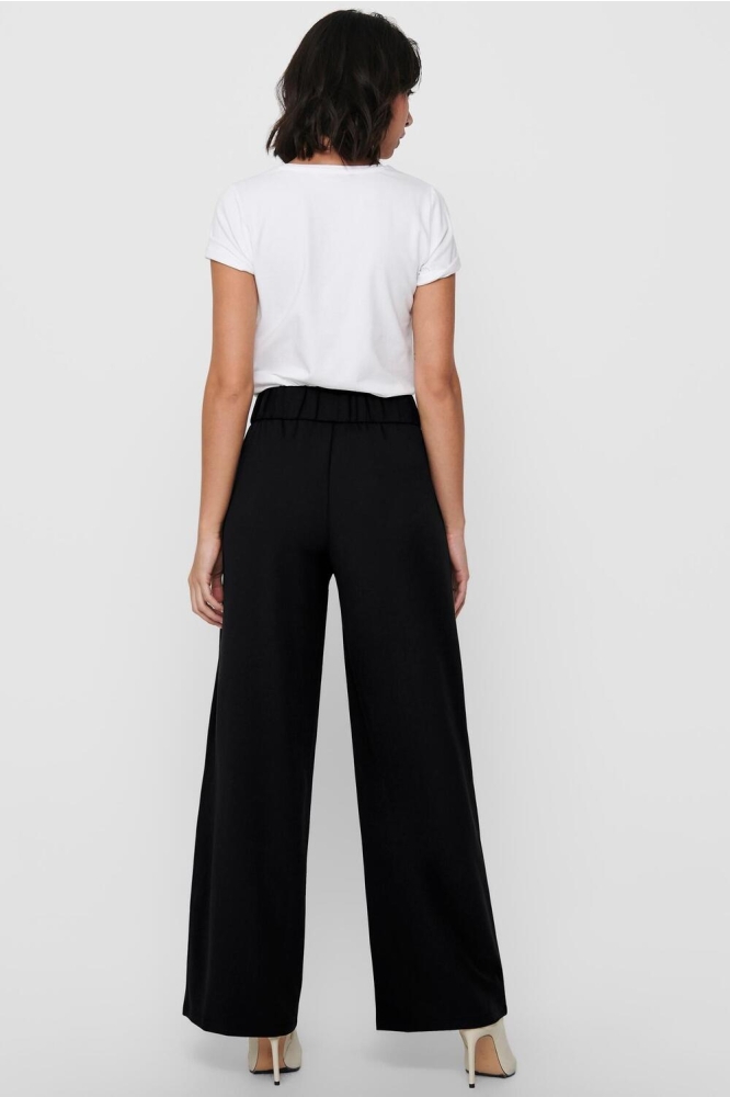 Jacqueline de Yong zwarte dames broek | Model achteraanzicht