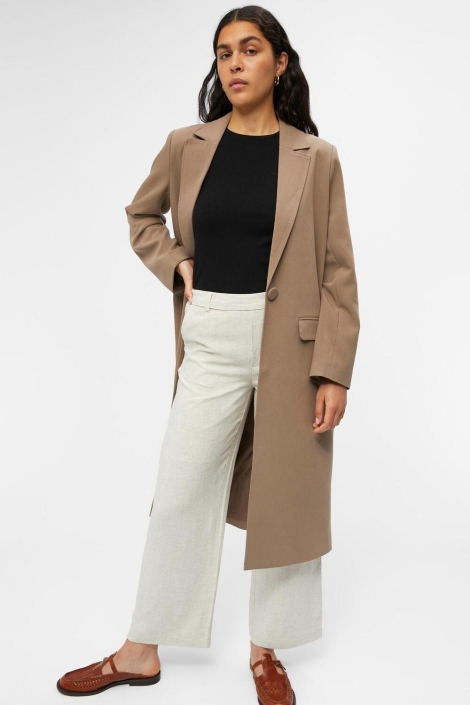 Object beige dames broek | Model