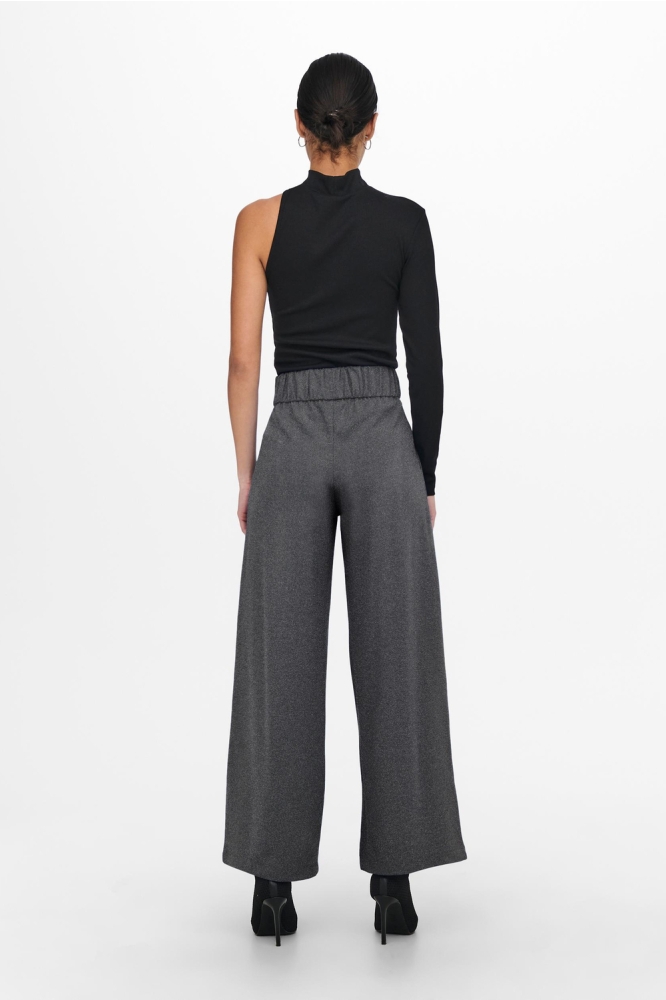 Jacqueline de Yong grijze dames broek | Model achteraanzicht