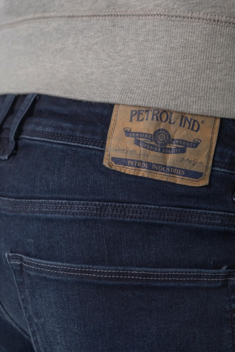 Petrol Industries blauwe heren jeans | Close up