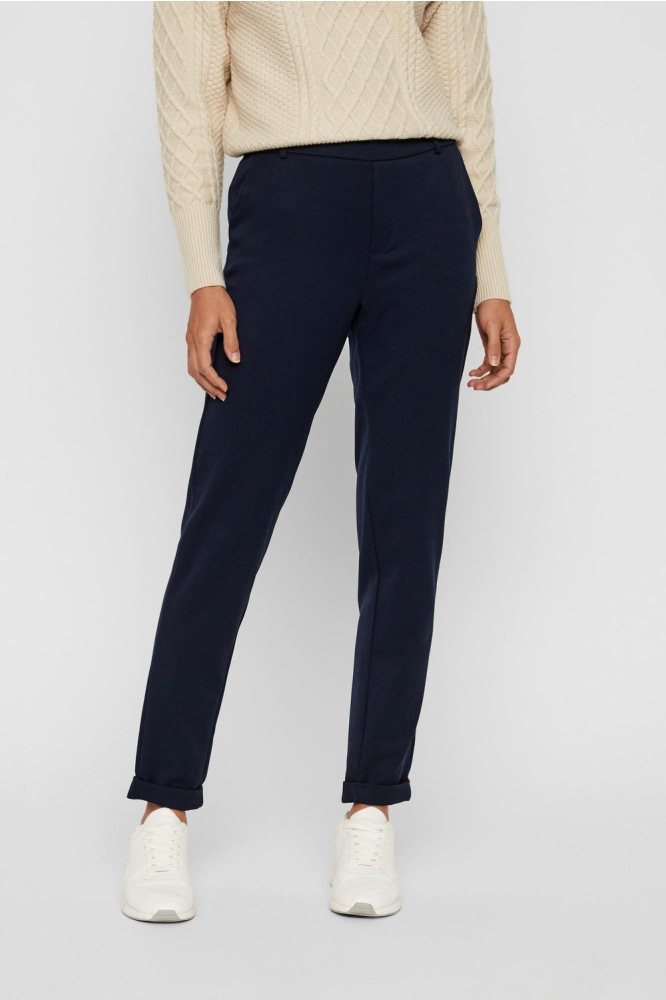 Vero Moda blauwe dames broek | Model vooraanzicht