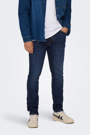 Only & Sons ONSLOOM SLIM D. BLUE 6749 DNM JEANS 22026749 DARK BLUE DENIM