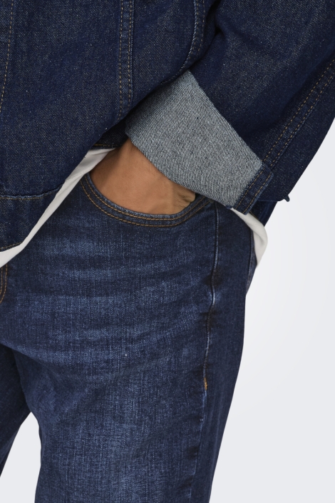 Only & Sons blauwe heren jeans | Close up