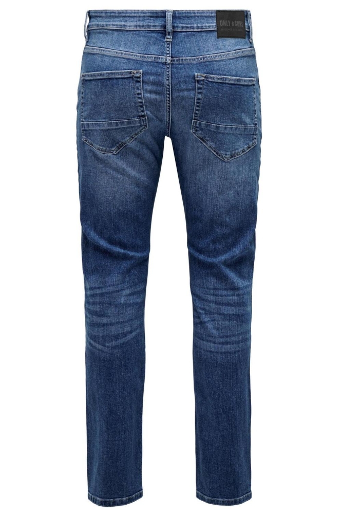 Only & Sons blauwe heren jeans | Achteraanzicht