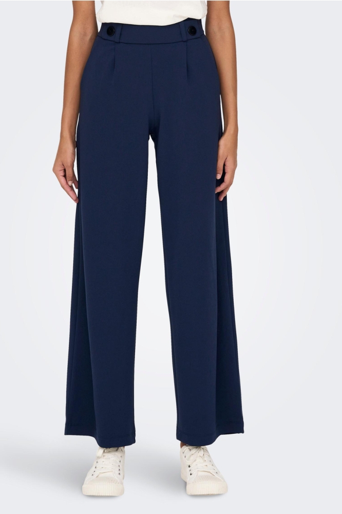 Jacqueline de Yong blauwe dames broek | Model vooraanzicht