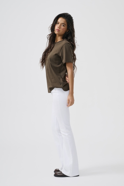 Only witte dames jeans | Model zijaanzicht
