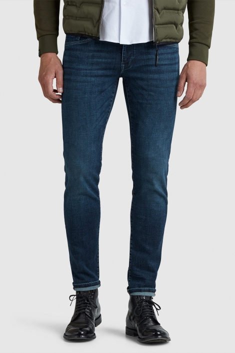 Vanguard blauwe heren jeans | Model vooraanzicht