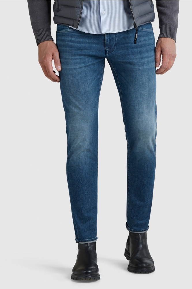 Vanguard blauwe heren jeans | Model vooraanzicht
