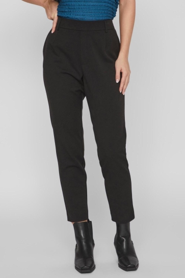 Vila VIVARONE HW SLIM PANT - NOOS 14087406 BLACK