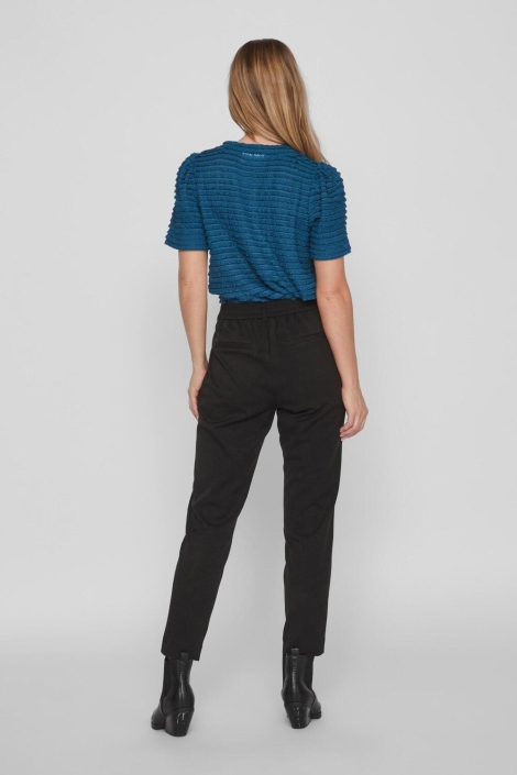 Vila zwarte dames broek | Model achteraanzicht