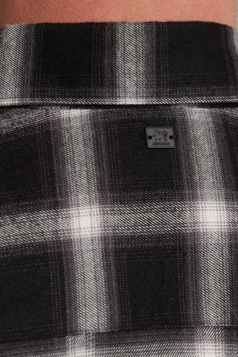 Vanguard zwarte heren overhemd | Close up