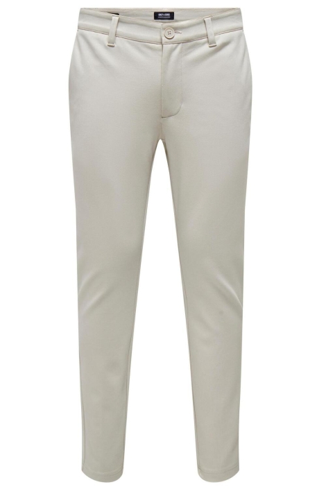 Only & Sons beige heren broek | Vooraanzicht