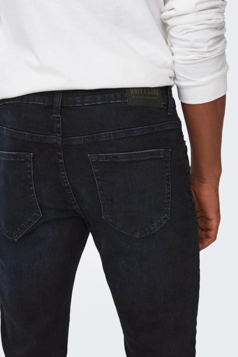Only & Sons blauwe heren jeans | Close up