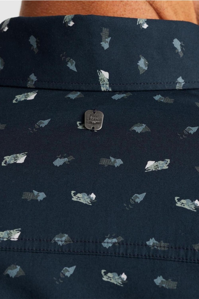 PME legend blauwe heren overhemd | Close up