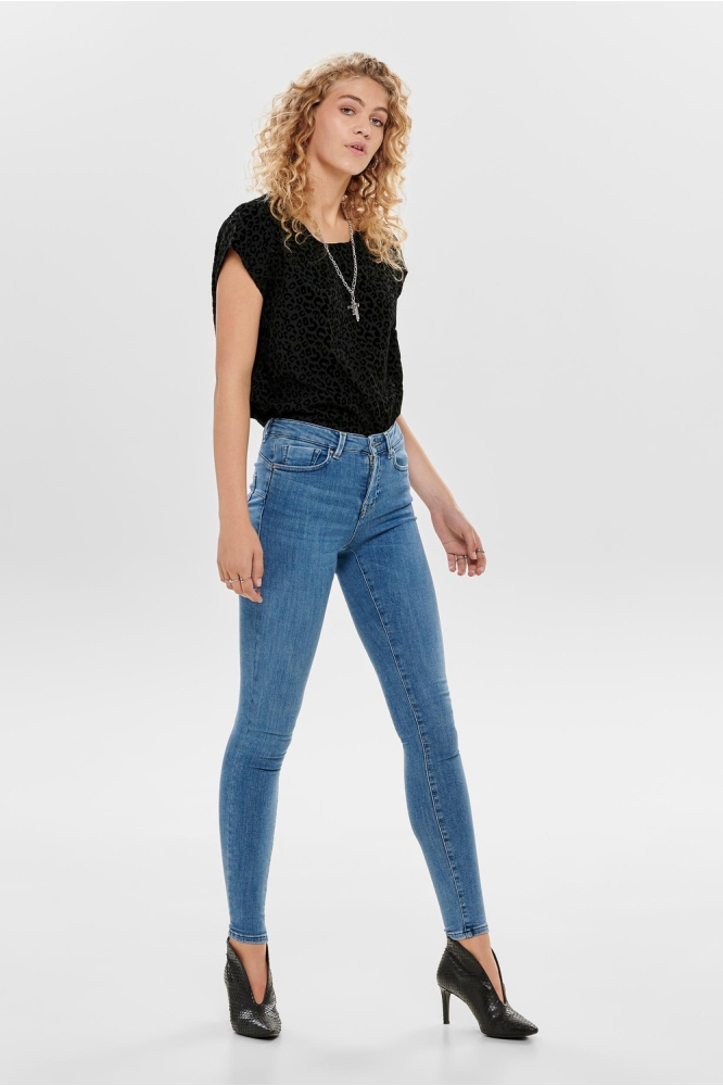 Only blauwe dames jeans | Model