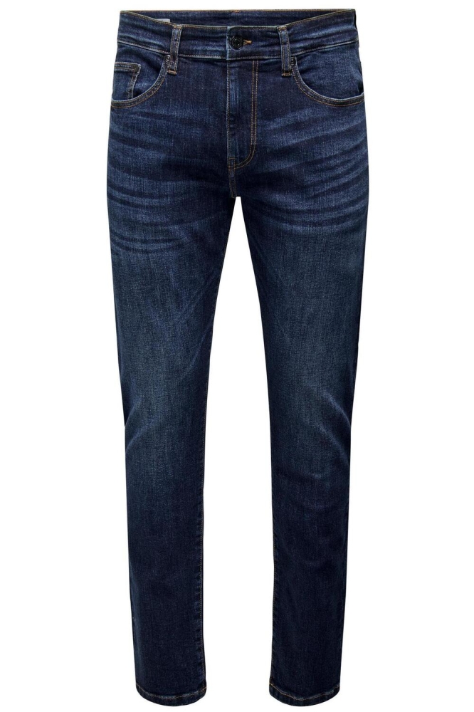 Only & Sons blauwe heren jeans | Vooraanzicht