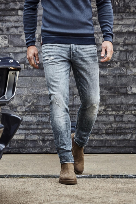 Cast Iron blauwe heren jeans | Sfeerbeeld, In situatie