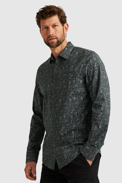 PME legend groene heren overhemd | Model vooraanzicht