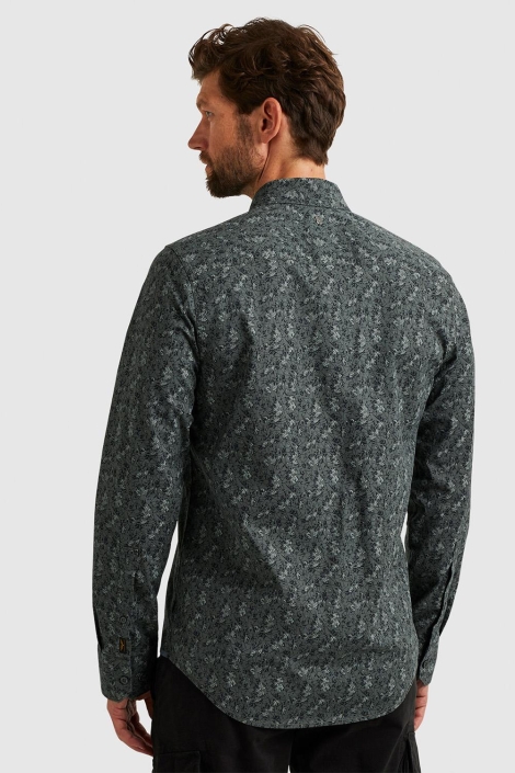 PME legend groene heren overhemd | Model achteraanzicht