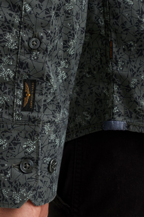 PME legend groene heren overhemd | Close up